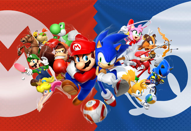 Fotomurales vinilos mario bros y sonic juegos olímpicos